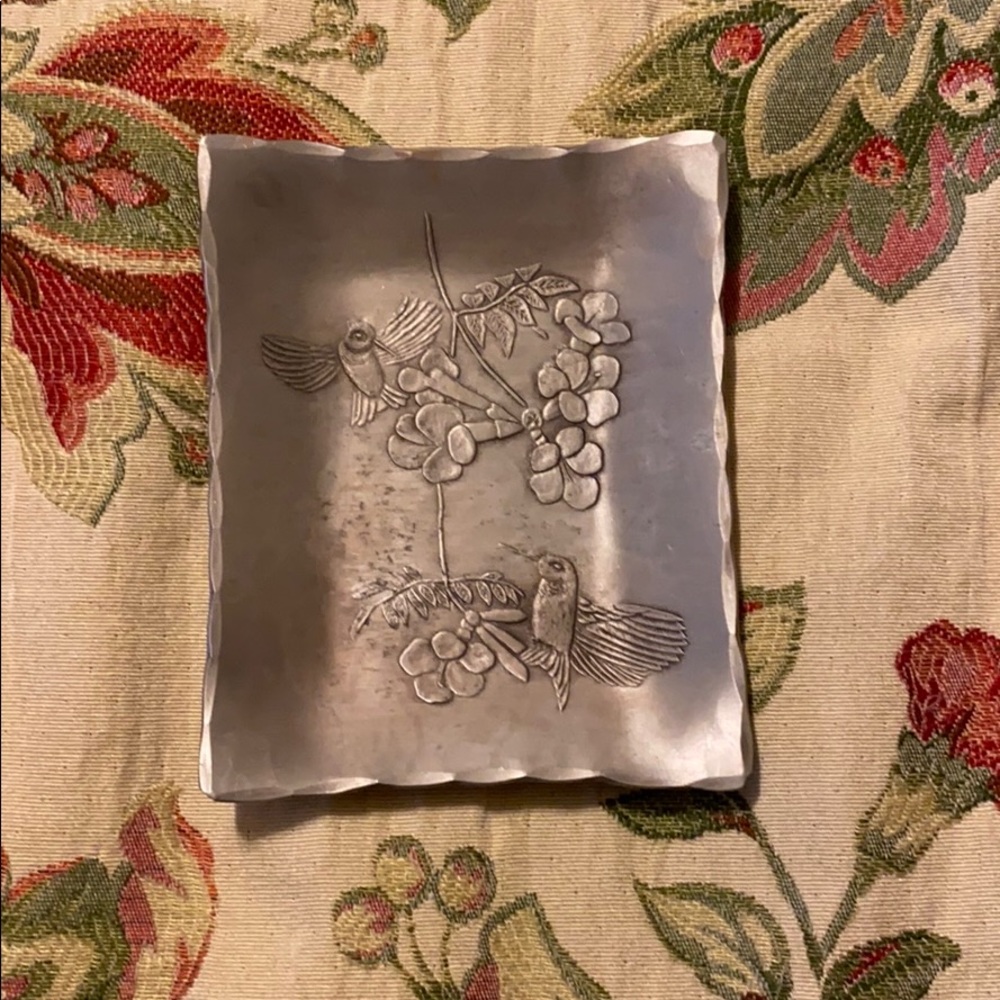 American forging hummingbird trinket tray